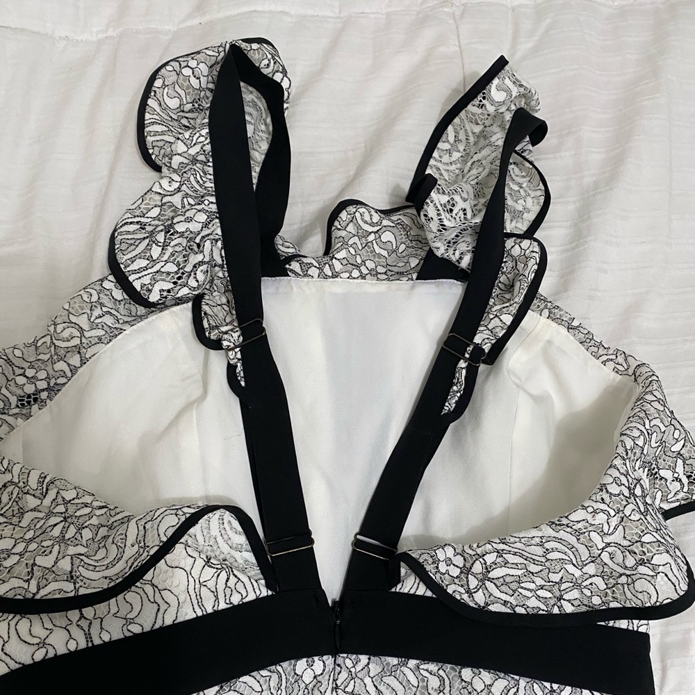 Adeptness Rae Jumpsuit Black/White - Picture 3 of 5